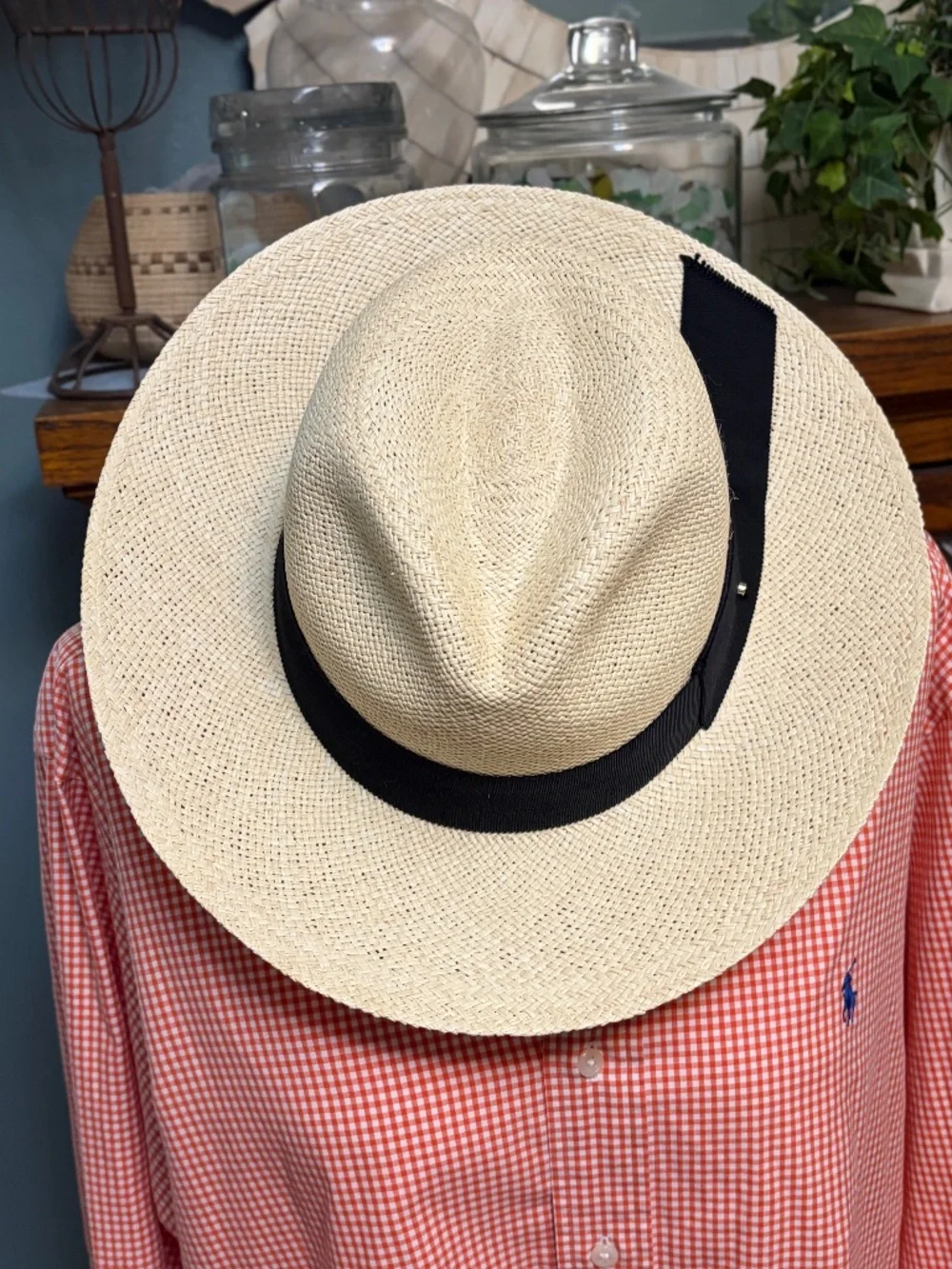 NWOT Cuyana Panama Ecuador Straw Hat size 59 - Large, XL Never Used ?Packable?